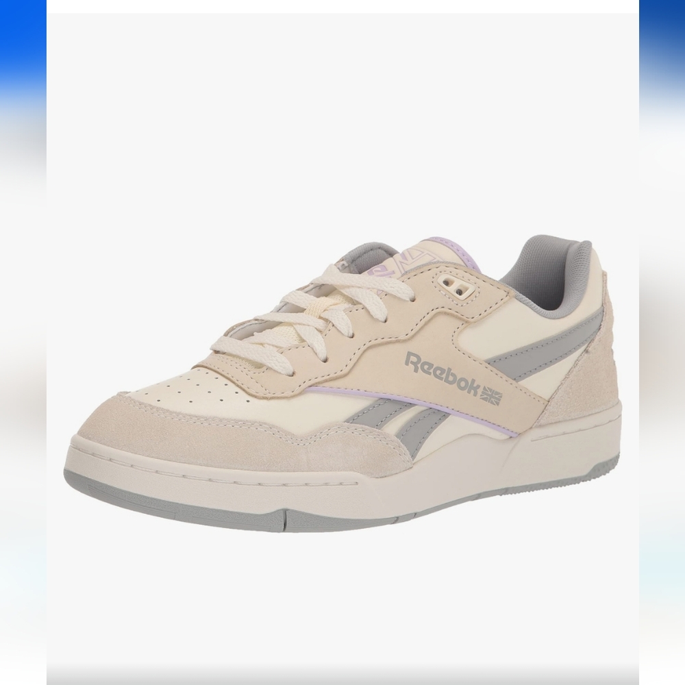 Reebok BB4000 2 White Purple Oasis Sneaker Women’s Size 9.5